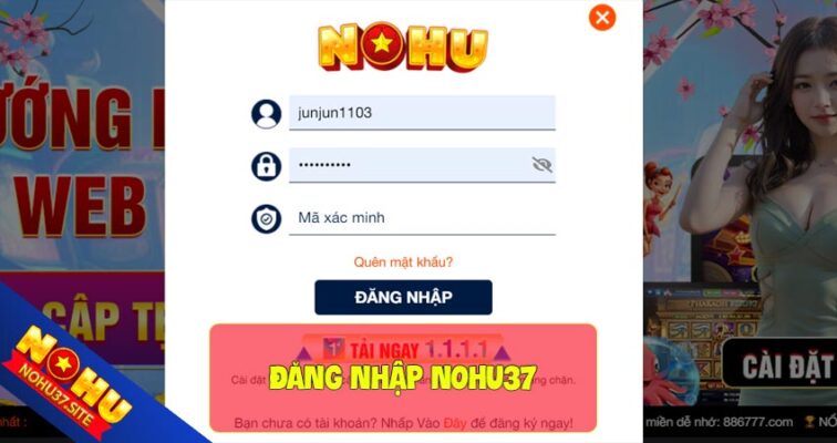 Hướng dẫn đăng nhập nohu37